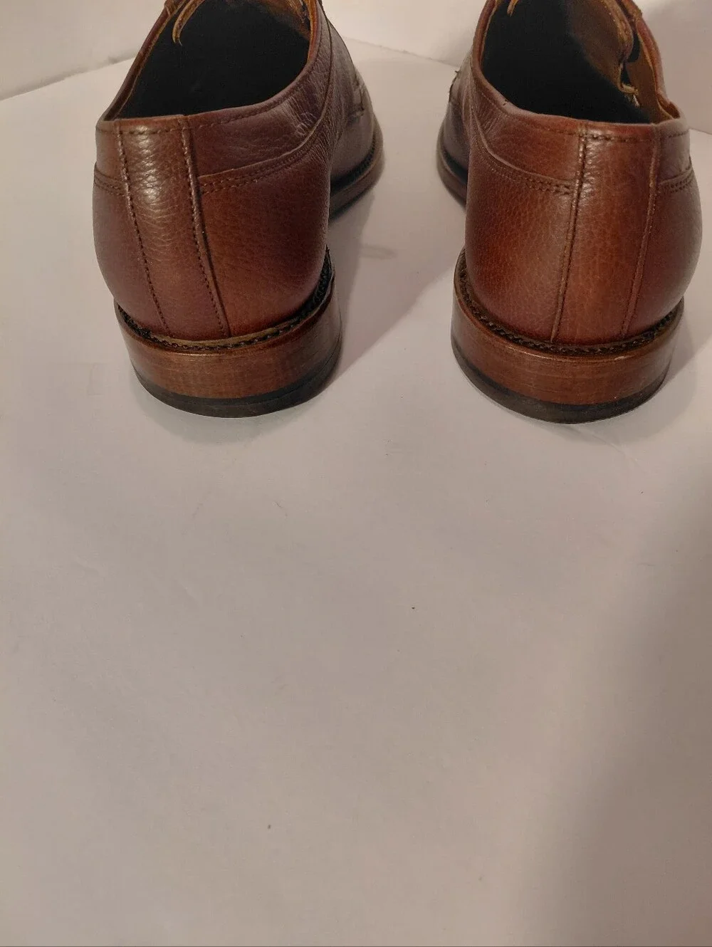 Allen Edmonds Brown Leather Split-Toe Derby Dress Shoes